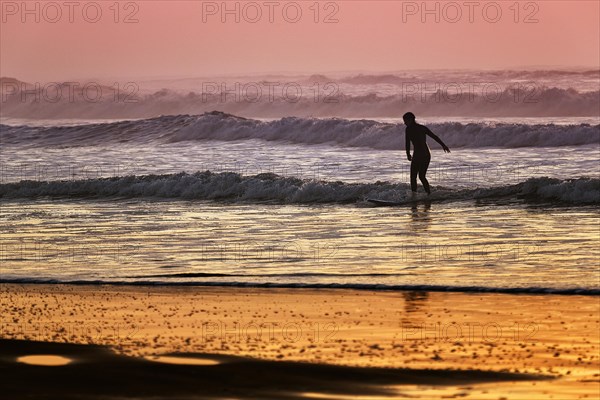 Surfer on the beach