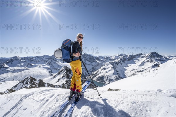 Ski tourers in good weather