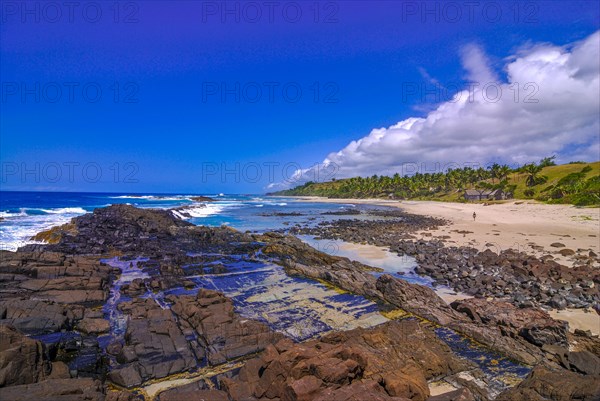 Northern beach Plage du Nord on the island Ile Sainte-Marie although Nosy Boraha