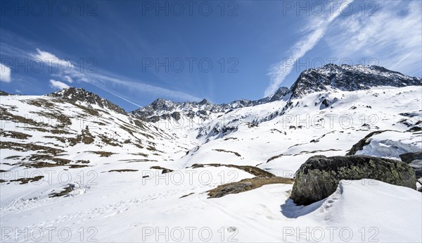 Mountain landscape in winter