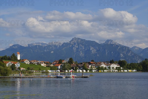 Village view with Hopfensee