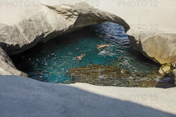 Volcanic Rock formations and stone bridge of Sarakiniko