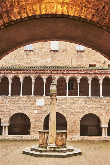 Fountain in the centre of the cloister