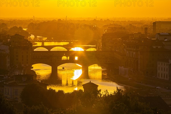 Sunset over the Ponte Vecchio