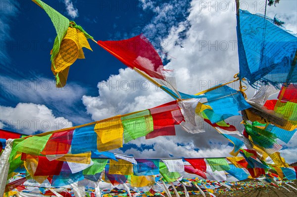 Prayer flags along the friendship highway