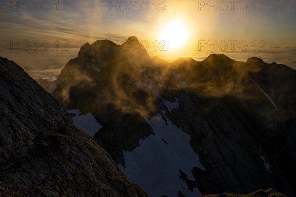 Summit of the Altmann at sunrise