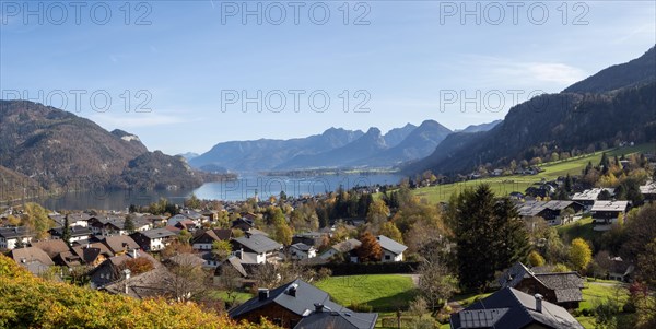 View of Lake Wolfgang and St. Gilgen