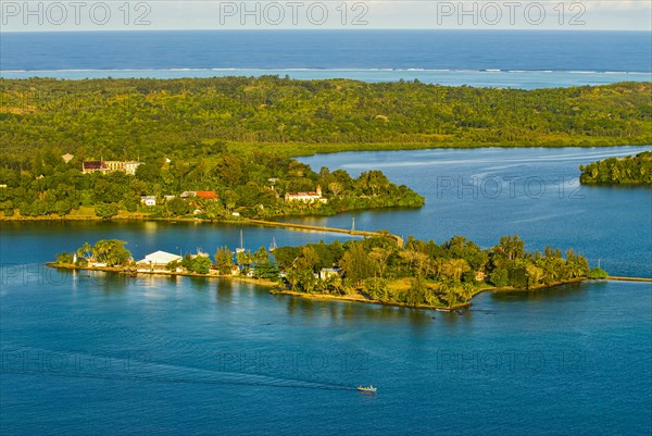 Aerial of the Island Ile Sainte Marie