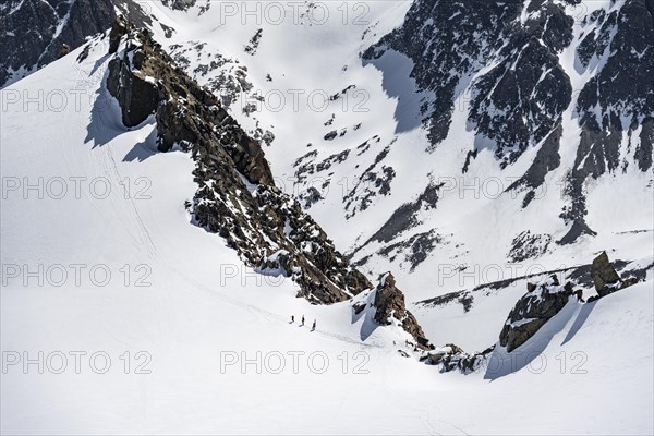 Ski tourers at the Turmscharte
