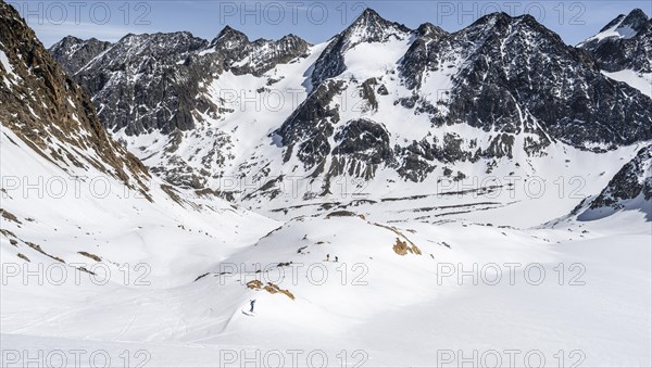 Skier jumping