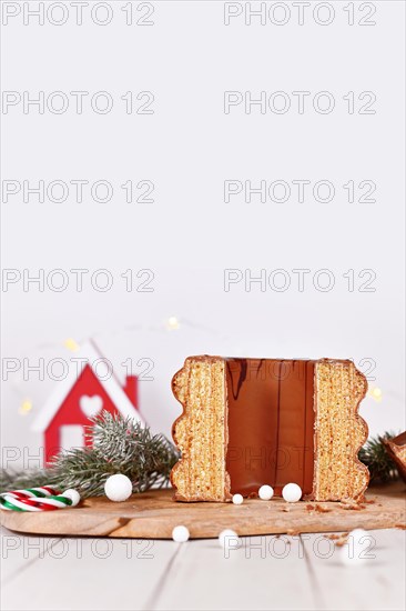 Open cake called 'Baumkuchen'