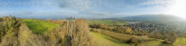 Lookout tower with view of western Lake Constance