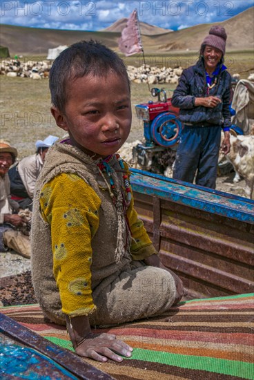 Young tibetan boy