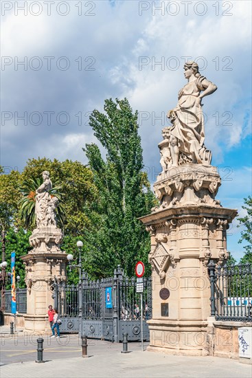 Gate to Ciutadella Park and Barcelona ZOO