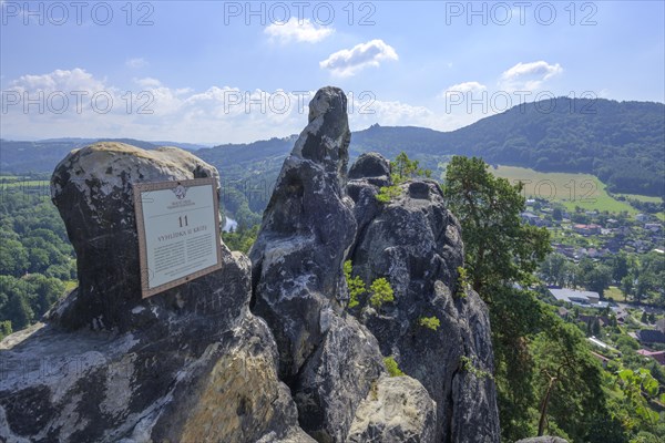 Viewpoint of the rock castle Vranov