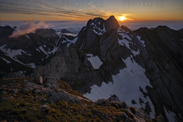 Summit of the Altmann at sunrise