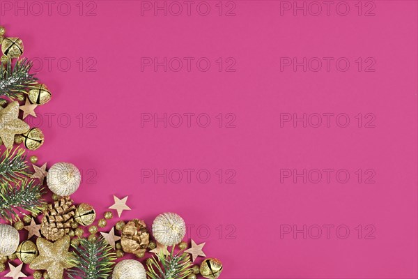 Christmas arrangement with pine branches