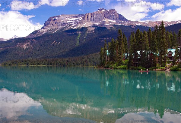 Lake with crystal clear water