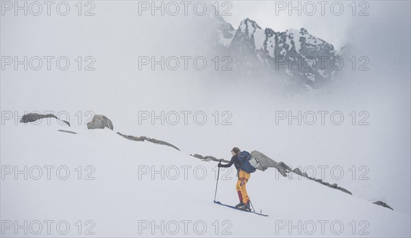 Ski tourers in winter