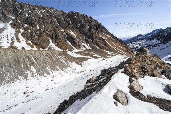 Glacial moraine of the Berglasferner