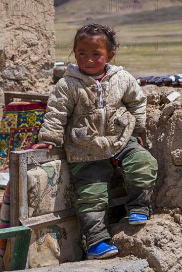 Young tibetan boy