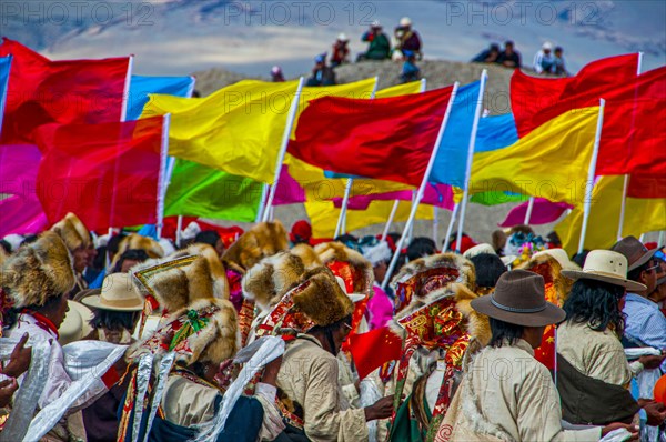 Traditional festival of the tribes in Gerze Western Tibet