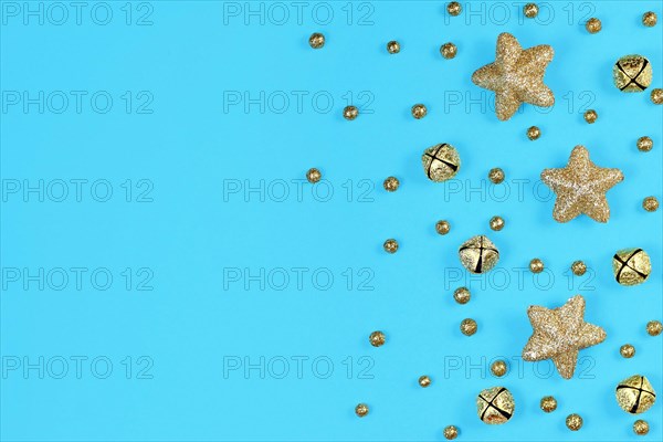 Festive Christmas background with golden star