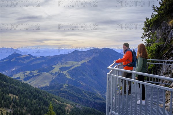 Hiker on the Wendelstein