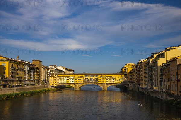 The Ponte Vecchio bridge over the river Arno