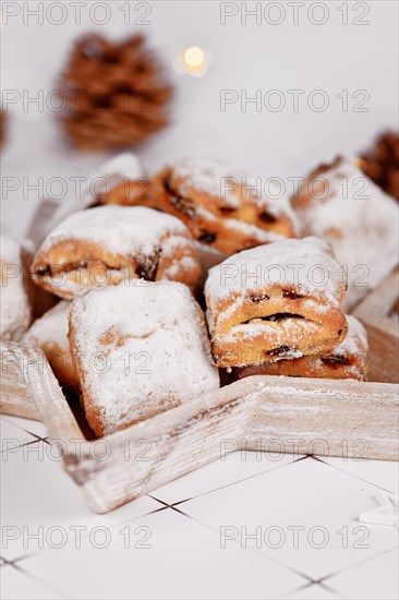 Small German Stollen cake pieces