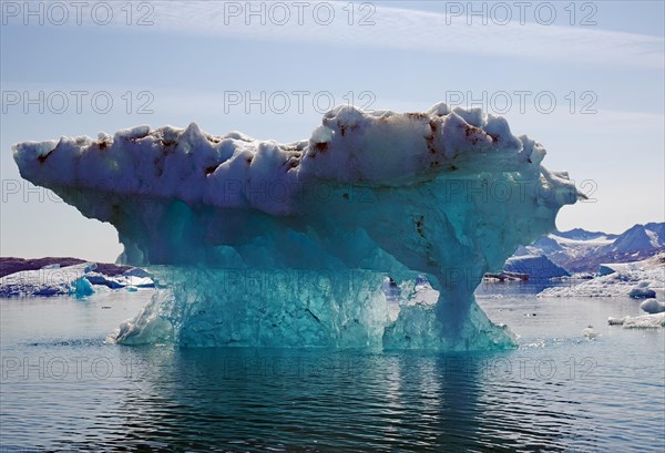 Bizarre iceberg on a fjord