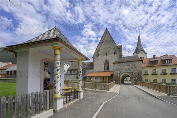 St. John Nepomuk Chapel and Town Gate at the Hospital Church