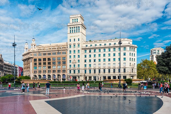 Plaza de Catalunya in Barcelona