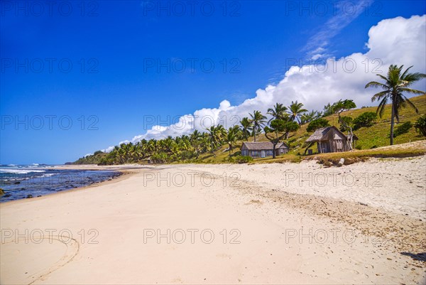 Northern beach Plage du Nord on the island Ile Sainte-Marie although Nosy Boraha