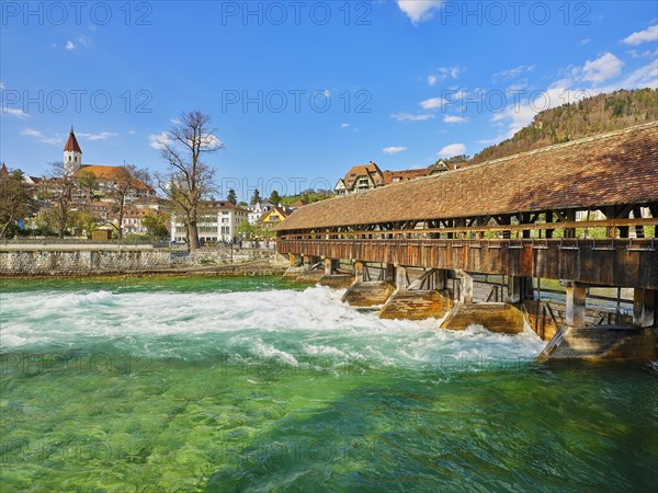 View over the Aare and historic upper lock