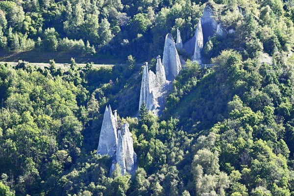 Earth pyramids of Euseigne