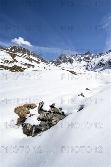 Mountain landscape in winter