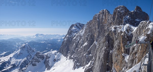 Blue sky over winter landscape