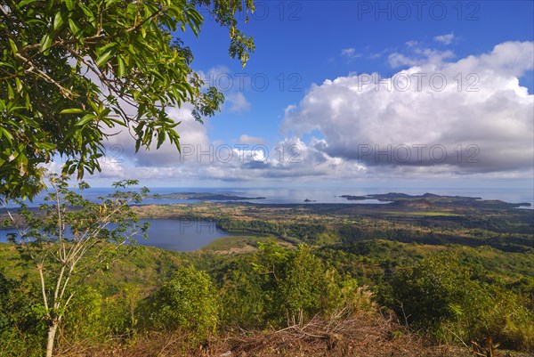 Overlook over the crater lakes on the Island of Nosy Be
