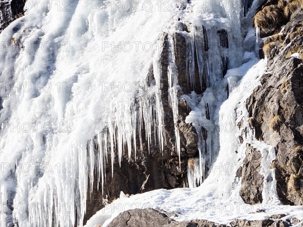 Waterfall in winter