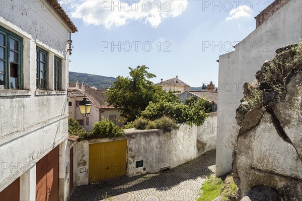 Whitewashed architecture of mountainous Monchique