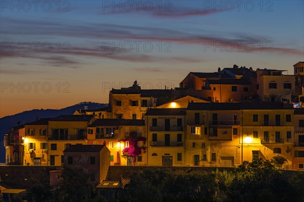 Illuminated houses in Capoliveri