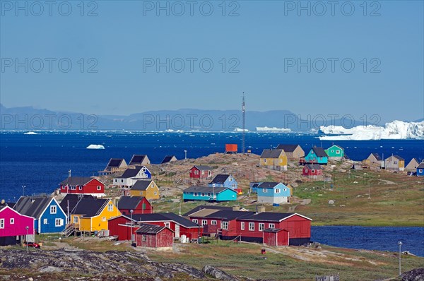 Colourful houses of a small village