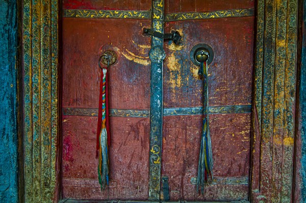 Entrance to an old temple in the kingdom of Guge