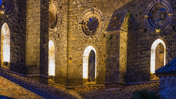 The ruins of the church of San Galgano Abbey