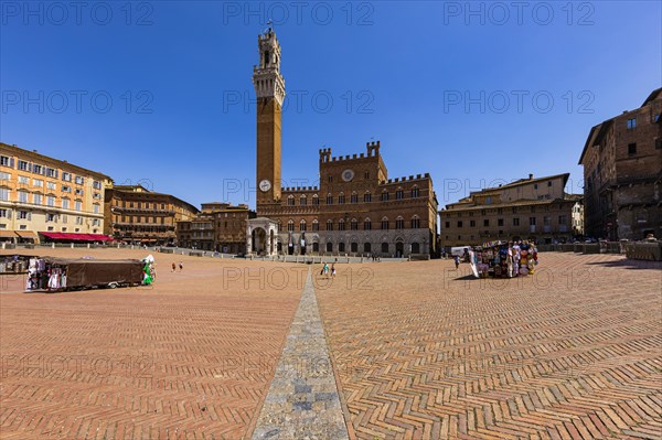 Brick pavement at the Piazza del Campo