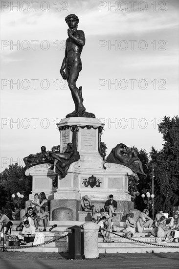 Bronze statue of David at Piazzale Michelangelo