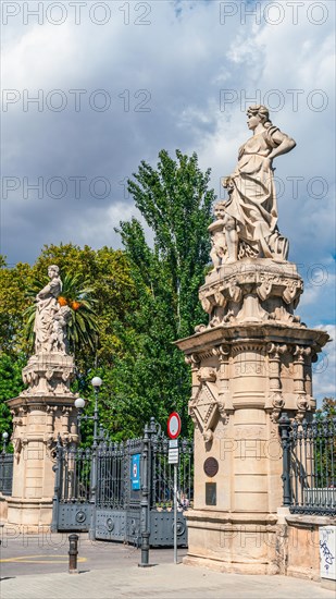 Gate to Ciutadella Park and Barcelona ZOO