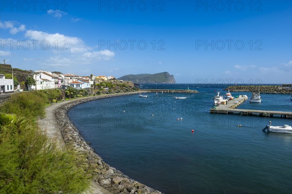 Overlook over the harbour of Sao Mateus de Calheta