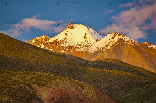 The holy mount Kailash seen from Darchen Western Tibet